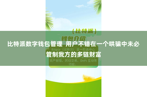 比特派数字钱包管理  用户不错在一个哄骗中未必管制我方的多链财富