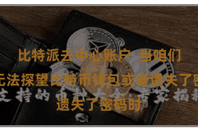 比特派去中心账户  当咱们发现无法探望比特币钱包或者遗失了密码时