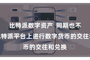 比特派数字资产  同期也不错在比特派平台上进行数字货币的交往和兑换